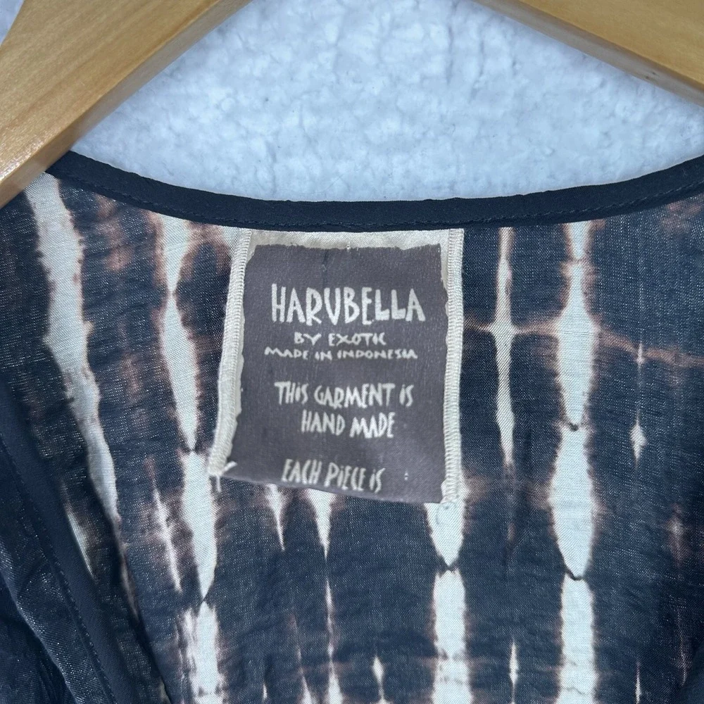 HarvBella by Exotic Tie‎ Dye Convertible Drape Cardigan Boho Wrap Jacket - Picture 11 of 15